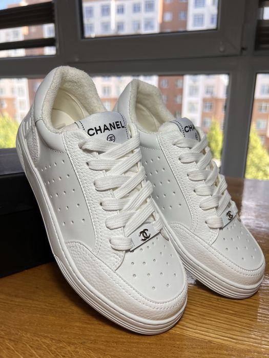 Кросівки/Кеди жіночі Chanel Шанель 36-40 р базові кеди white black shoes  в наявності