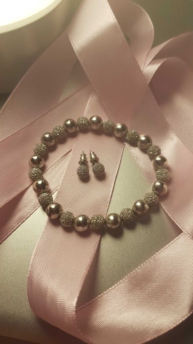 Браслет, сережки комплект. Прикраси, біжутерія, святкова