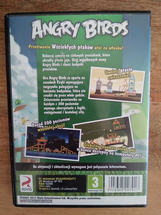 Angry Birds PC CD ROM gra