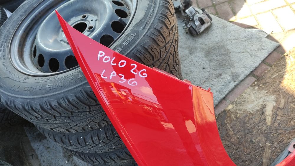 Błotnik prawy przód VW Polo 2G kod lakieru LP3G