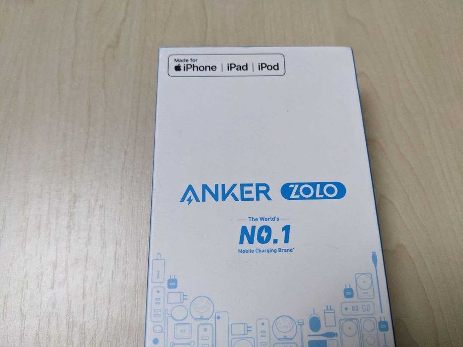 Павербанк Anker ZOLO A1681 20000 мАч 30 Вт Type-C / Lighting кабеля