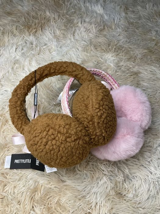 Модні наушники тедді та плюшеві