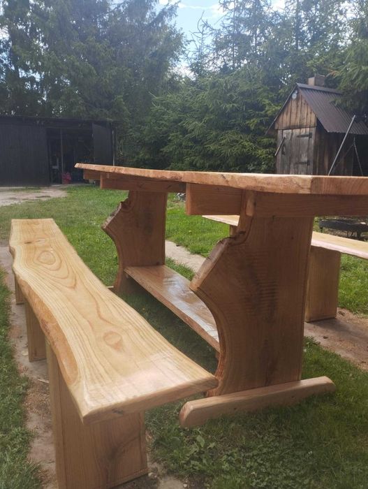 Stół dębowy plus ławki