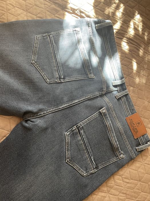 Granatowe spodnie jeansowe męskie Komino W36/XL/XXL