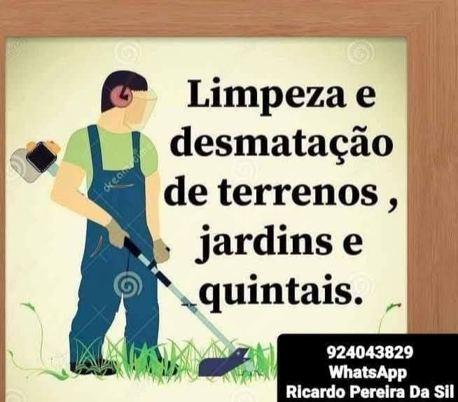 Faço limpeza geral Terrenos Jardins e Quintais com Rocadora Tb Faço Serviços Demolição Recolha Entulho Madeira Monos Resíduos Serviços Mudança
