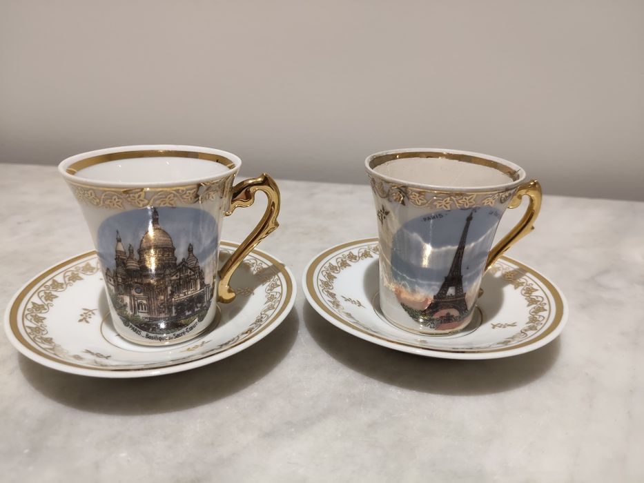 2 Chávenas de café , louça de Limoge