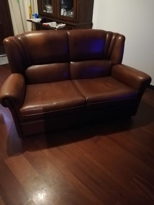 Sofá de pele (como novo)