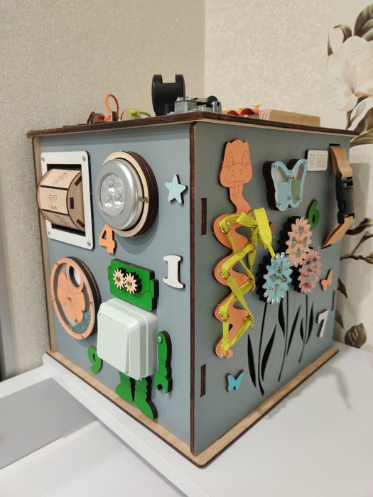 Бізікуб 30*30*30 дерев'яний Smart temple