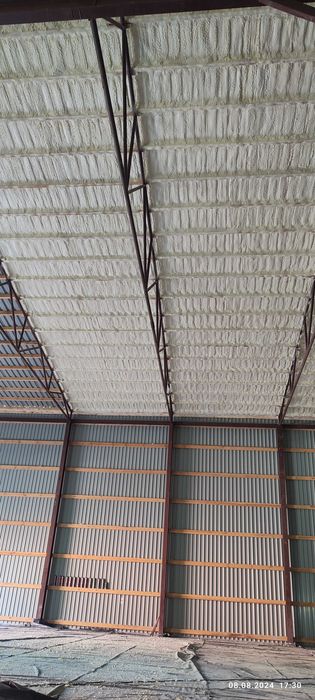 ППУ Утеплення Пінополіуретаном Мансард Дах Склад Ангар Піною Перекритя