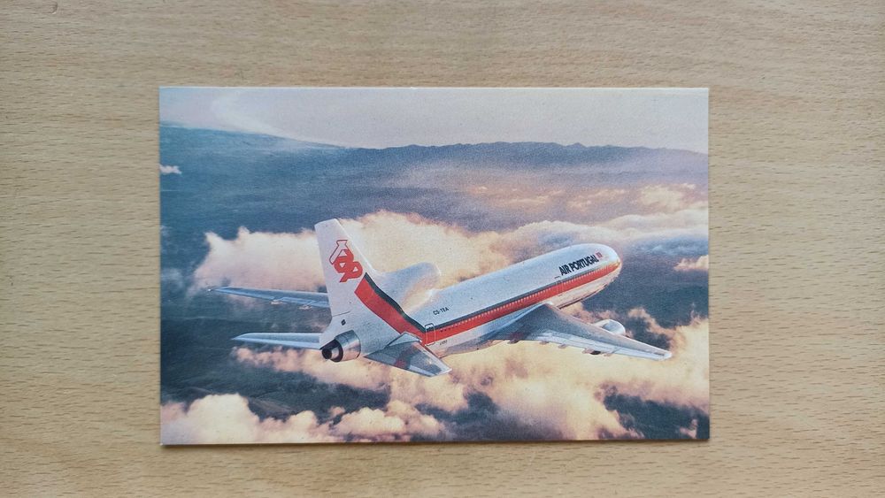 Conjunto de 3 postais de aviões TAP