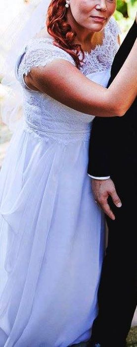 Biała suknia ślubna 44/46- Typ grecki