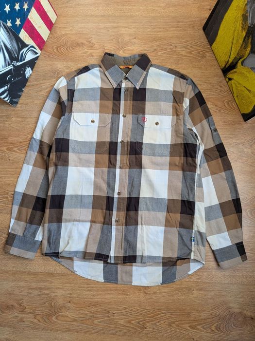 Трекінгова, тактична сорочка овершот фланель fjallraven р.л оригінал