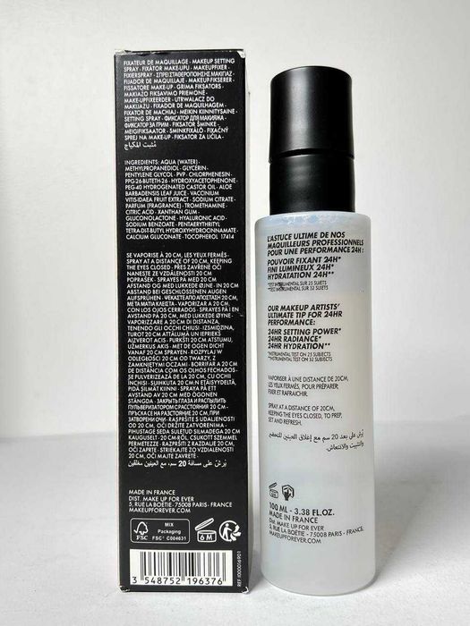 Фіксуючий спрей Make Up For Ever Mist & Fix Hydrating