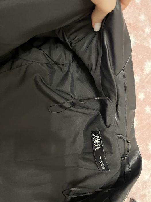 Піджак з еко шкіри Zara розмір xs, 24
