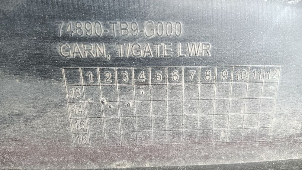 Tampa de mala Honda Civic 9 de 2014