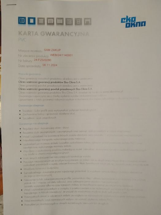 Okno nowe balkonowe tarasowe 900x2100 na gwarancji,