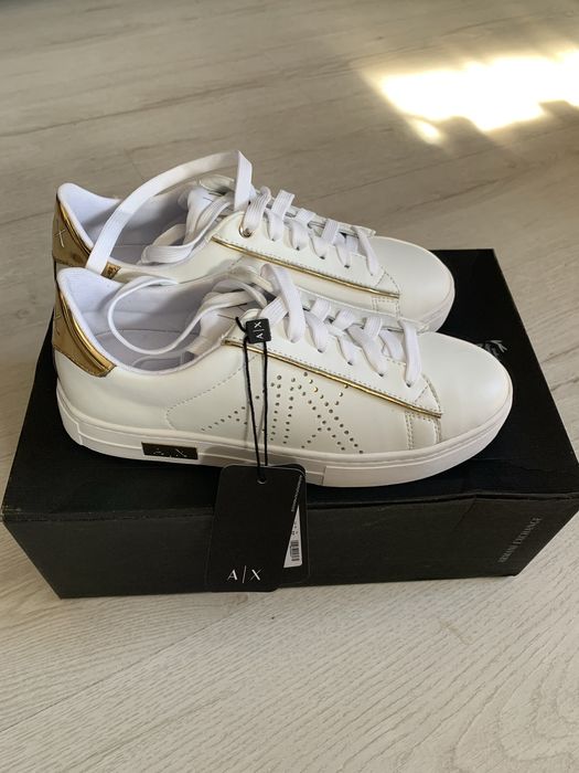 Sneakersy  skórzane Armani Exchange