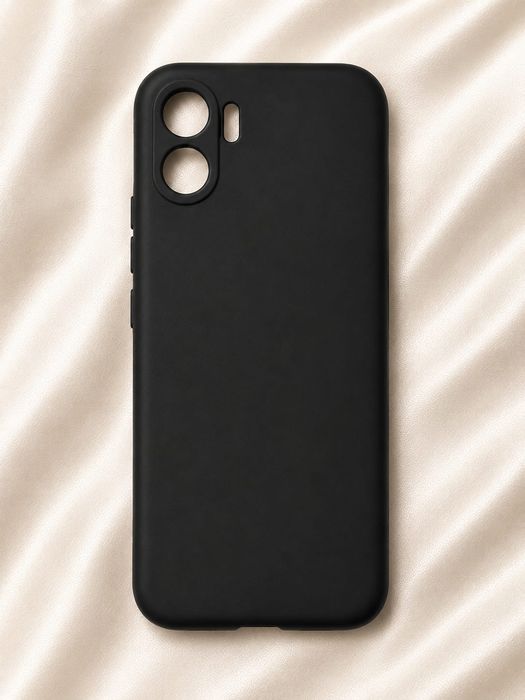 Capa de Proteção Preta em Silicone para Xiaomi Redmi A2 / Redmi A1