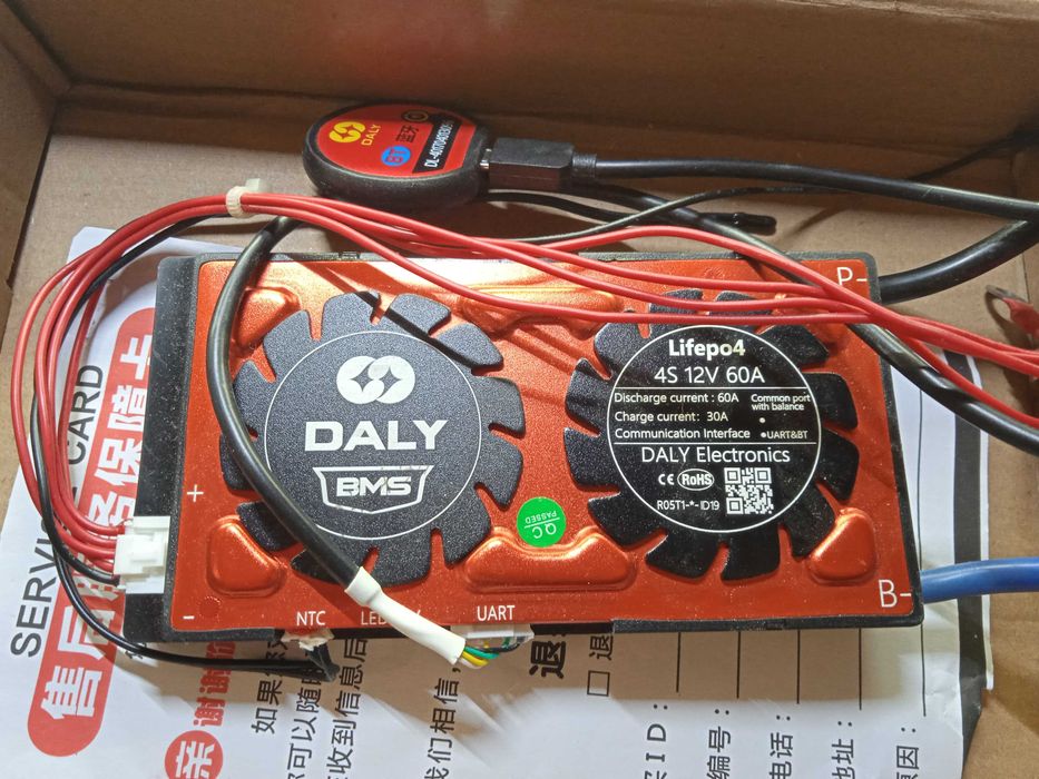 Daly BMS LiFepo 12 вольт 4 s, 60aмпер, активный балансир