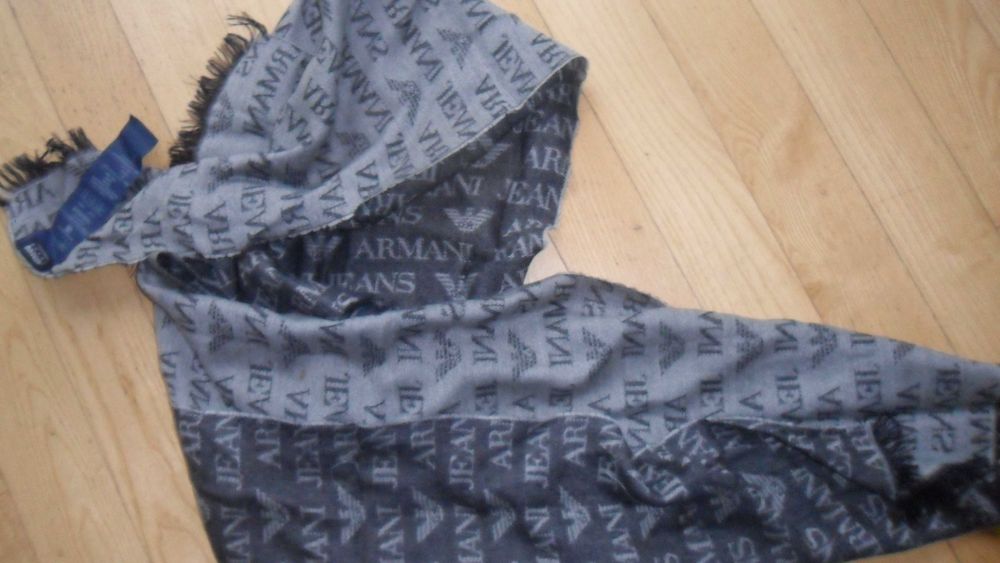 Armani Jeans-długi szal /logo