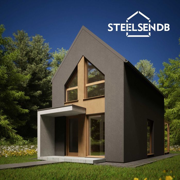 Domek całoroczny STODOŁA 47,4m2 na konstrukcji stalowej