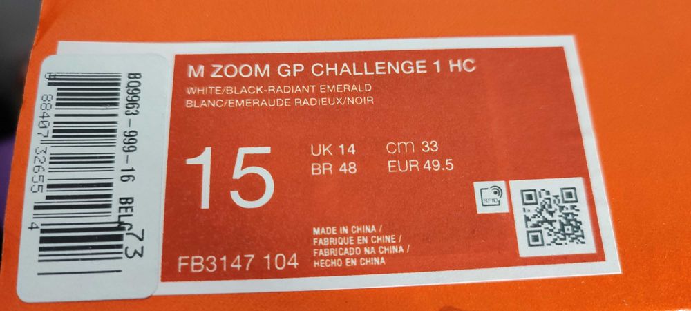 Nike Zoom GP Challenge 1 nowe 49,5