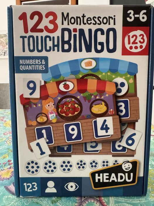 Jogo Bingo infantil numeros e quantidades