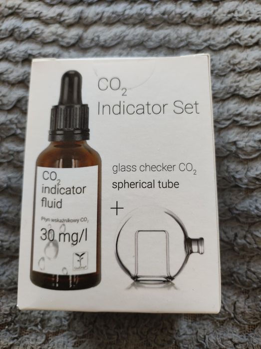 Qual Drop Zestaw szklany Indykator + płyn do CO2