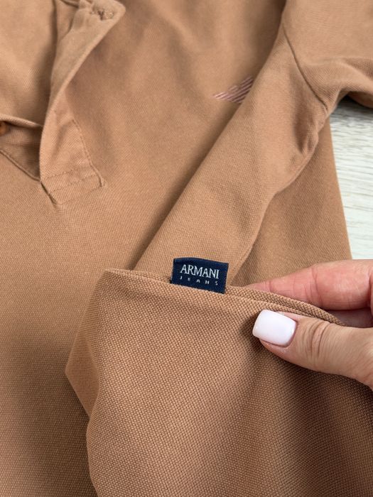 Чоловіче поло Armani (коричневе) L