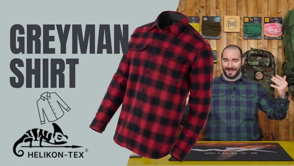 ‼️Рубашка Helikon Tex Greyman Shirt клітинка клетка міцна щільна‼️