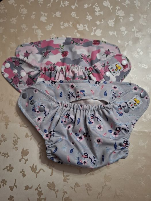 Otulacz OS, PUL, dwie pieluszki wielorazowe