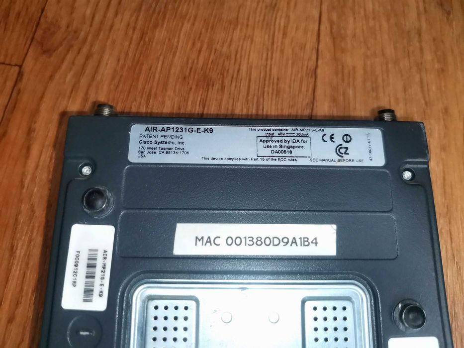 Точка Доступа Cisco AIR-AP1231G-E-K9 состояние неизвестно