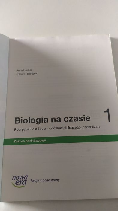 Podręcznik Biologia kl.1 Technikum