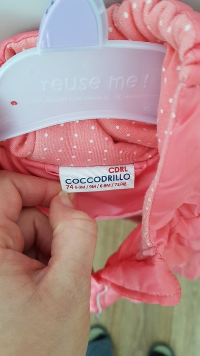 Zimowa kurtka coccodrillo 74, różowa kurtka