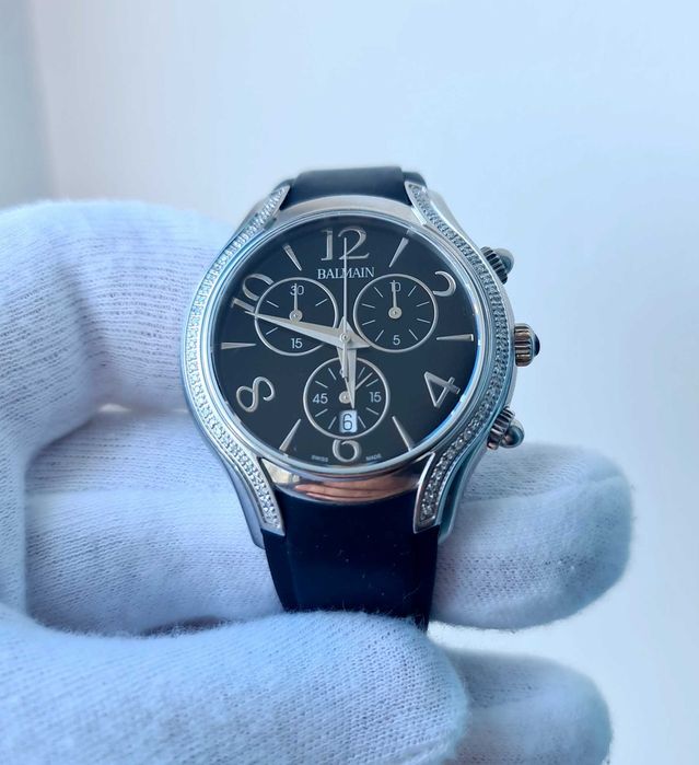 Жіночий годинник Balmain B5595.32.64 Chronograph Diamonds Swiss