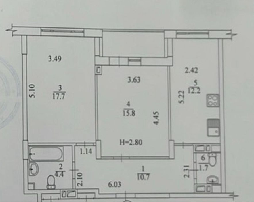 Продам 2-кім. квартиру в ЖК Пролісок, М Палац Спорту