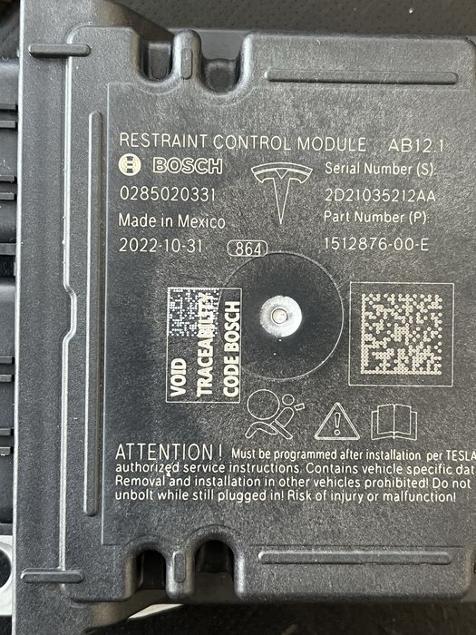 Відновлення srs rcm . Видалення краш в блоках tesla 1512876-00-E и т.п