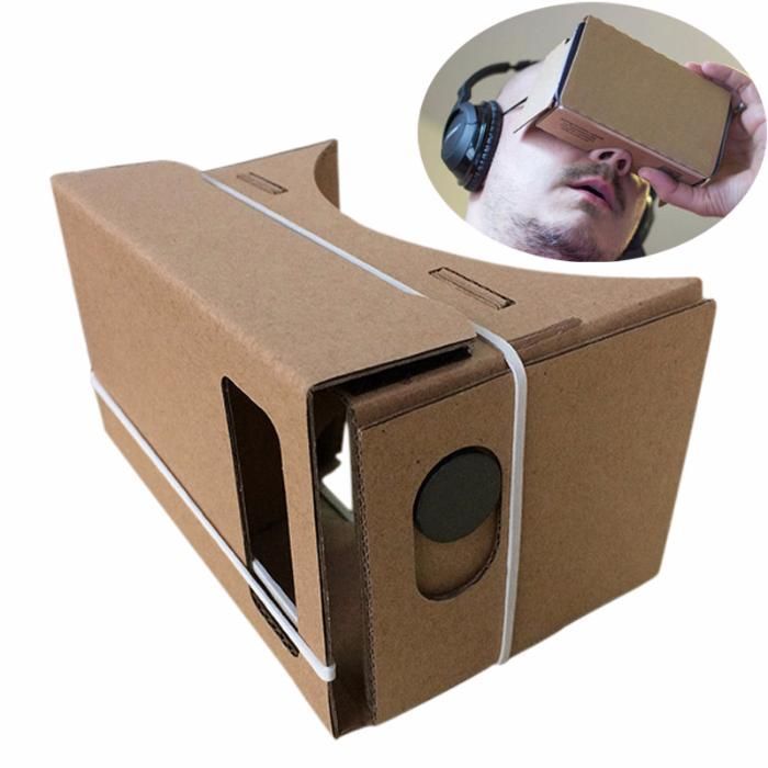 Oculos VR cartão tipo Google com lentes.