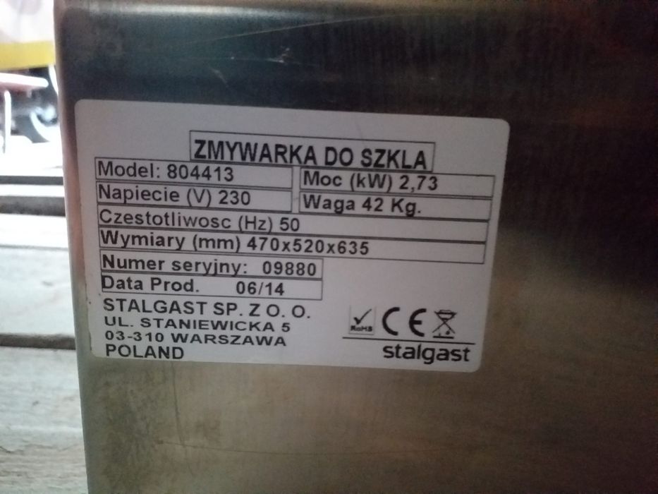 Zmywarka do szkla Stalgast