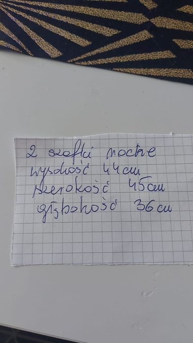 2 Szafki nocne ciemny brąz