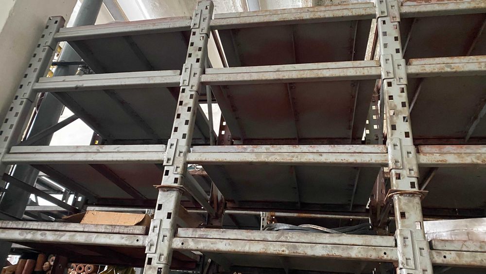 Стеллажи металлические сборные складские, б/у