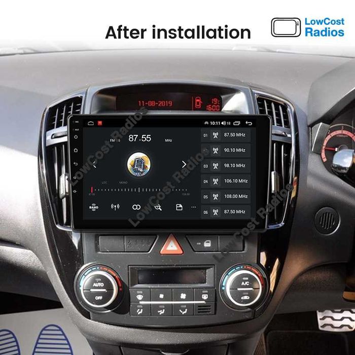 (NOVO) Rádio ANDROID 2DIN • KIA Ceed (2007 a 2012) • GPS WiFi BT | CARPLAY • ANDROID AUTO