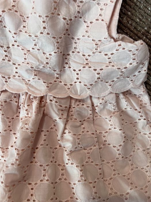 Vestido lesie bordado menina baby bebê rosa