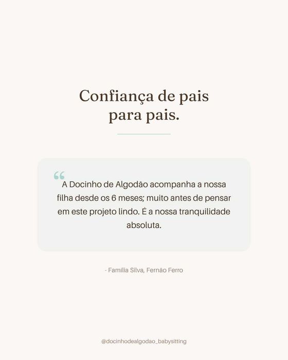 Babysitting - Fernão Ferro e arredores