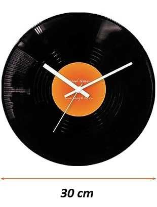 STYLOWY Zegar ścienny WINYL nowoczesny analogowy na ścianę vintage