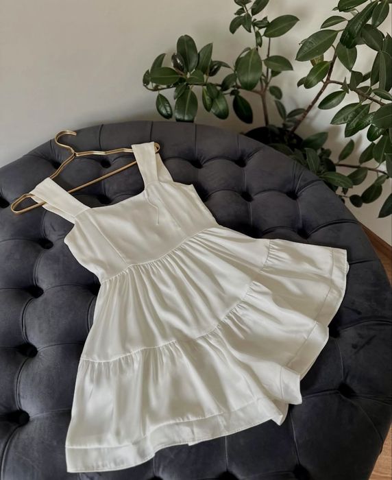 Білий ромпер (комбінезон) літній сарафан, розмір S