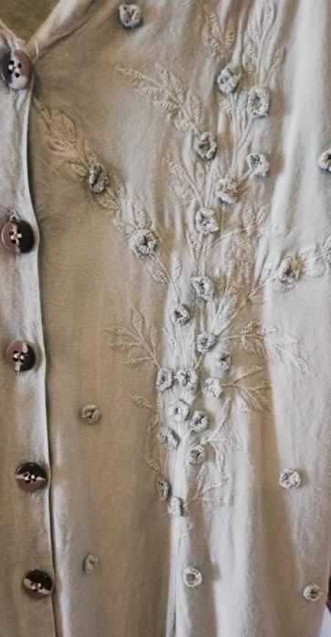 Haftowana, długa sukienka 100% RAYON