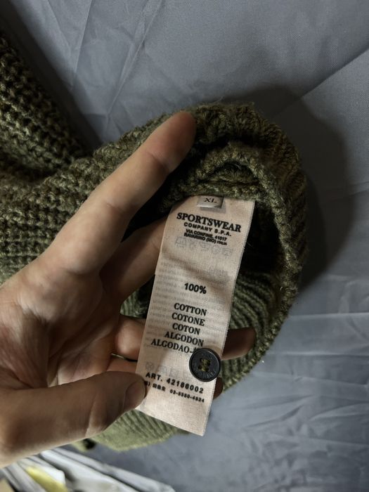 Вязаный свитер CP Company винтаж с патчем XL