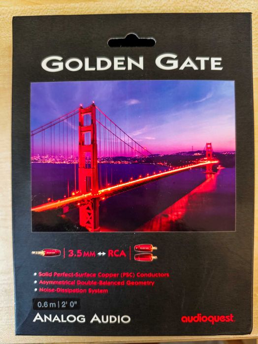 Аудіо кабель AudioQuest Golden Gate 0.6 м 3.5 mm → RCA