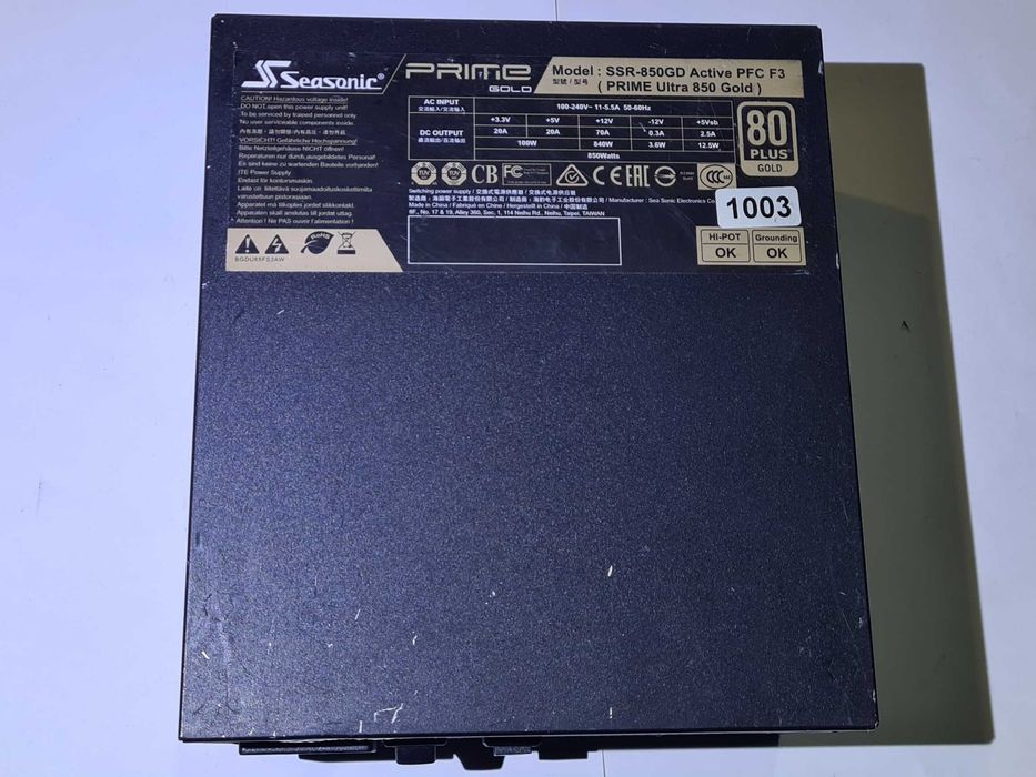 Seasonic 850W Prime Ultra Gold